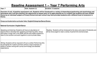 Year 7 Baseline Assessment