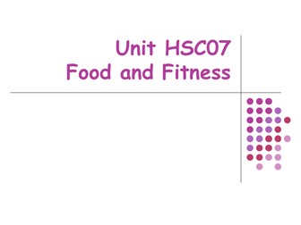 HSC07 Food and Fitness