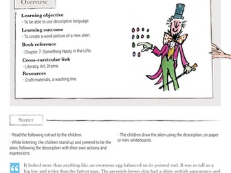 Charlie and the Great Glass Elevator - Lesson Plan