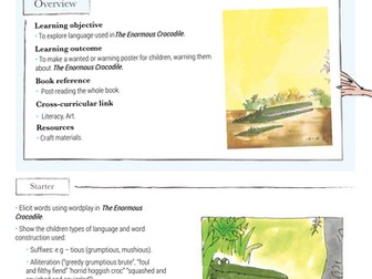 Roald Dahl's 'The Enormous Crocodile' - Lesson Plan