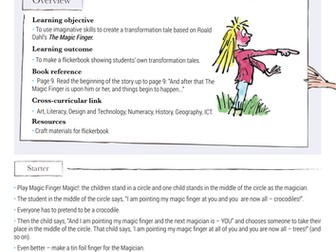 Roald Dahl's 'The Magic Finger' - Lesson Plan