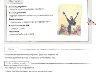 Roald Dahl's 'The Witches' - Lesson Plan