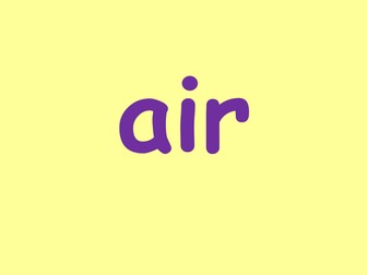 Phonics air phoneme