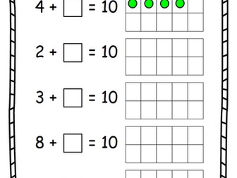Year 1 Making 10 Maths worksheet