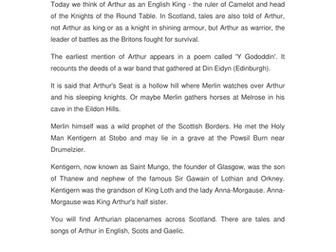 Scottish Myths & Short Stories - King Arthur