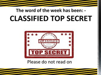 WORD OF THE WEEK - FACT & FICTION