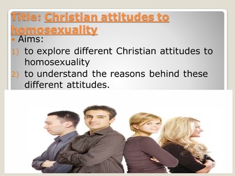 Christian attitudes to homosexuality