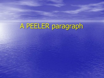 PEELER - an extension of a pee paragraph