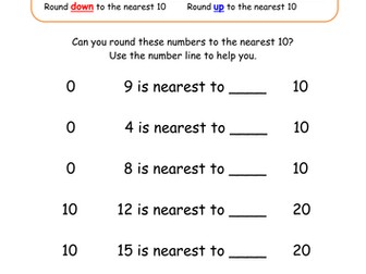 Rounding to the nearest 10