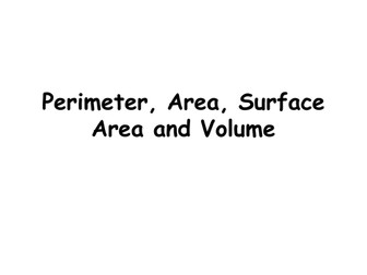 Minecraft Maths - Perimeter, Area, Volume, Surface