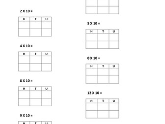 Multiplying and dividing  by 10