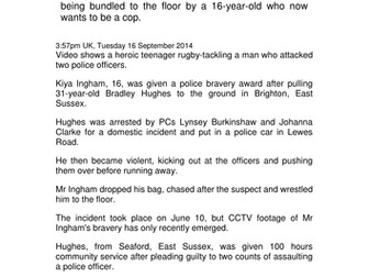 Teenager changes his life ambition