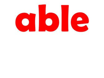 able or ible