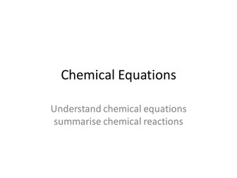 Chemical Equations