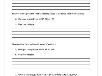 Quarrying Limestone debate