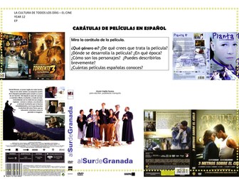 La cultura - el cine Oral activity