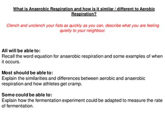 Aerobic & Anaerobic Respiration