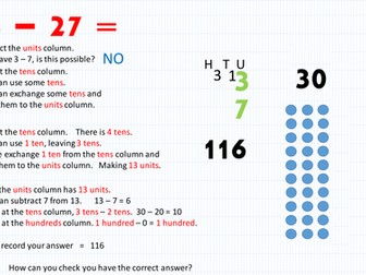 Subtraction - the exchange method