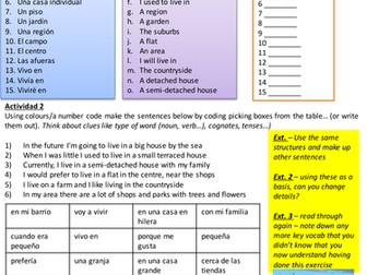 Mi Barrio - Q&A Model + sentence builder