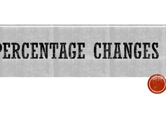 Multiple percentage changes