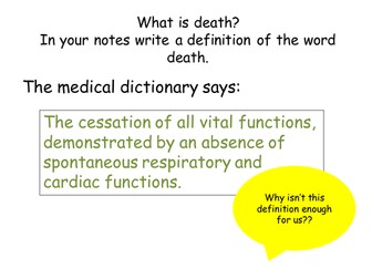 Edexcel A2 Life after Death 10 lessons