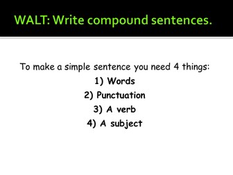 Compound sentences