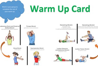 Basic Dance/Gymnastic Warm up Resource