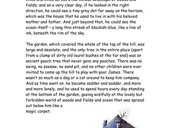 James and the Giant Peach Story Setting