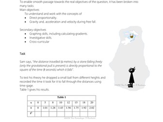 Direct Proportion; an Investigative Approach