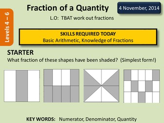 Fraction of an amount