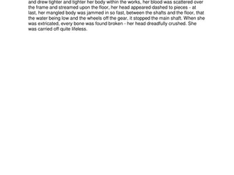 Experiences of children- Industrial Revolution