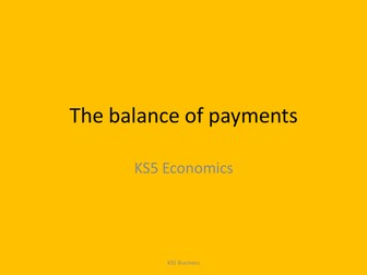 Lesson 11 Balance of payments