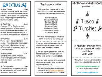 Music History Takeaway Homework