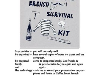 National 5 French Performance exam survival guide