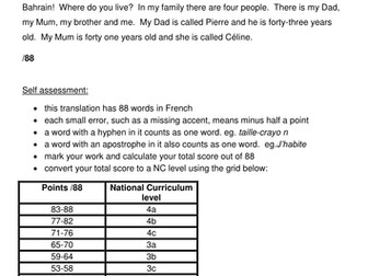 Year 7 French - Encore Tricolore 1 Units 1-3