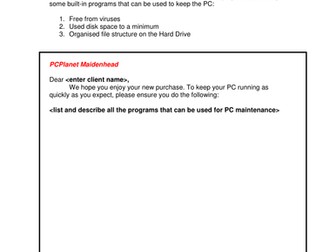 BTEC ICT L3 Unit 2 assignment 1