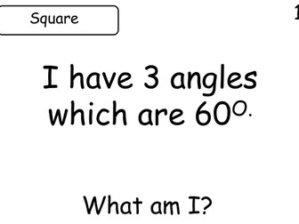 Properties of triangles and quadrilaterals loop cards