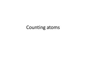 number of atoms in a formula