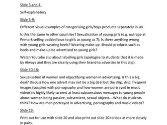 Body Image PPT and teachers notes