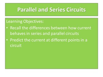 Parallel and Series Circuits