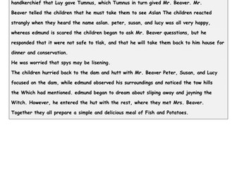 'The Lion. the Witch and the Wardrobe'