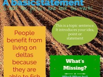 Writing a good paragraph for Geography