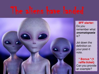 Alien poetry - onomatopoeia