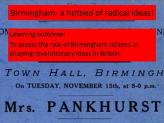 Birmingham Local History Study