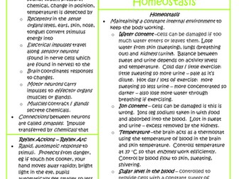 AQA Biology B1.2  Coordination and Control