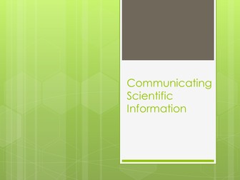 Communicating Information BTEC App Sci L3