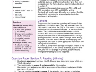 AQA GCSE Language Paper 2 overview