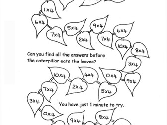 A-Minute-A-Day-Maths        4 times table