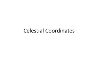 GCSE Astronomy - Celestial Coordinates