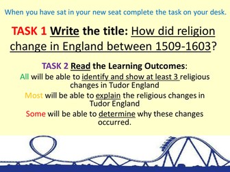 Religious Change in Tudor Times